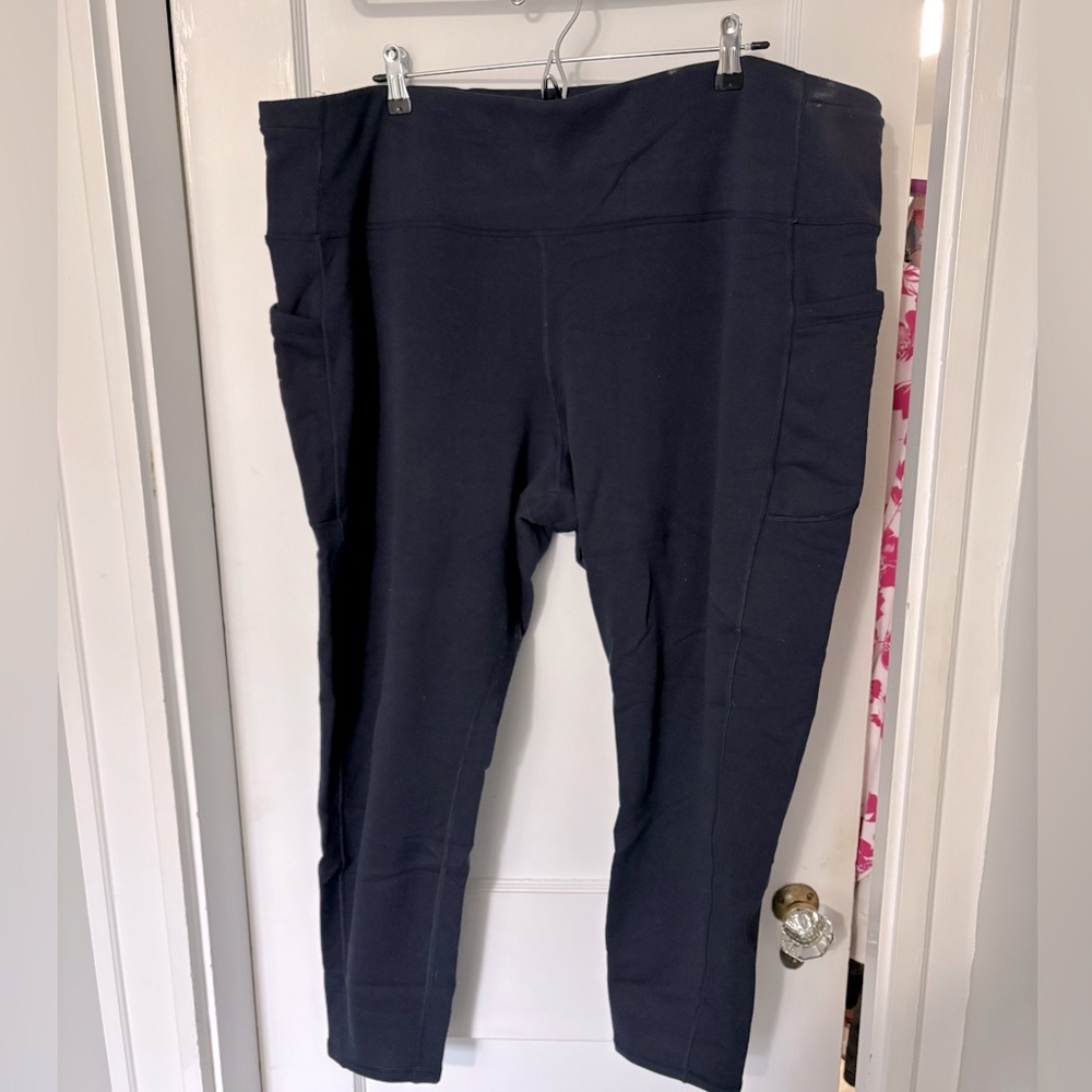 ATHLETA NAVY ALTITUDE STASH TIGHT IN POLARTEC POWER STRETCH | 3X |
